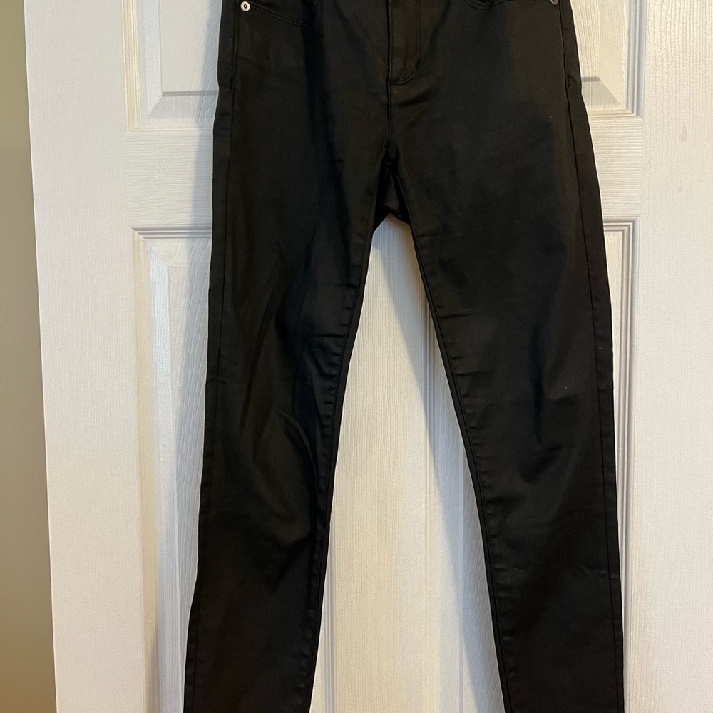 Banana Republic skinny “coated” jeans